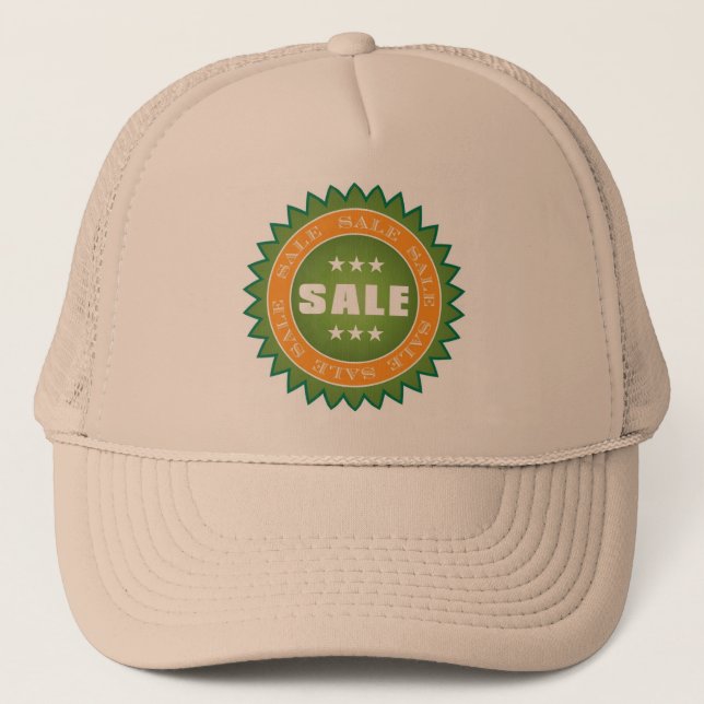 Gorra De Camionero Pegatina de ventas (Anverso)
