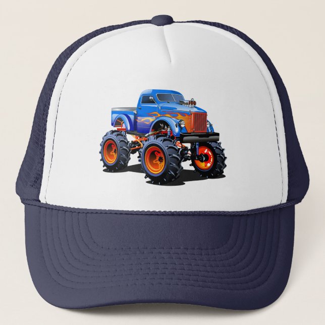 Gorra De Camionero pegatina redondo clásico del coche personalizado (Anverso)