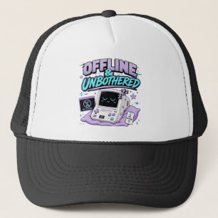Gorra De Camionero Pegatina Retro Desconectada Y Sin Molestias