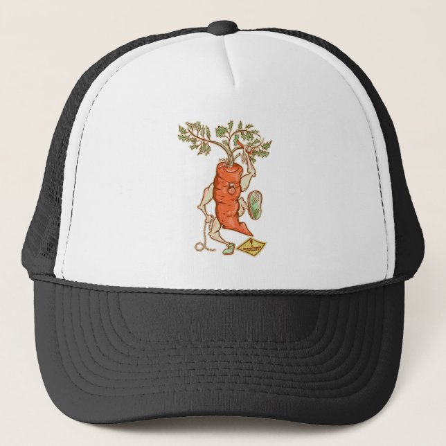 Gorra De Camionero Pelea de zanahorias Funny Hogar (Anverso)