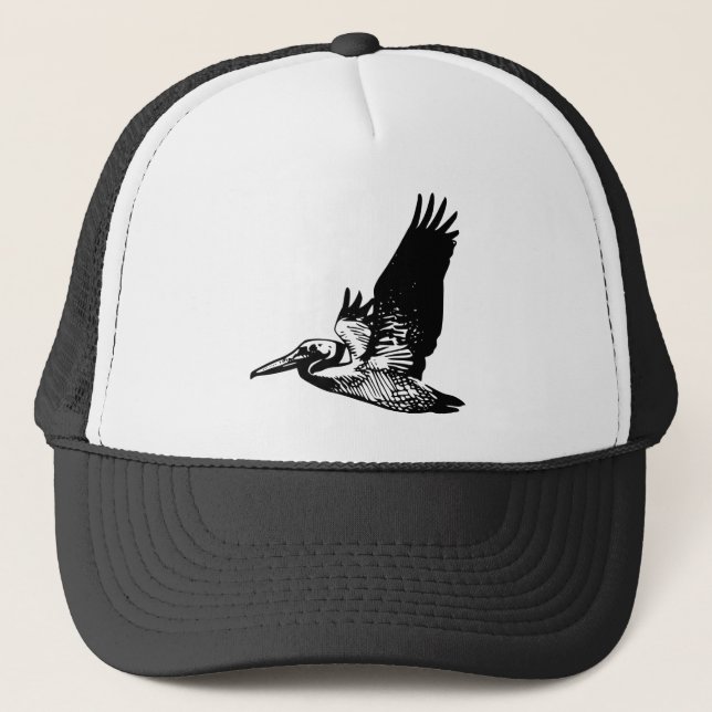 Gorra De Camionero Pelícano del vuelo (Anverso)
