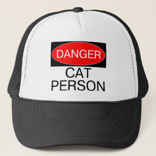 Gorra De Camionero Peligro - Camiseta Divertida para Gatos Persona Ta