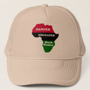Gorra De Camionero PELIGRO - mujer negra educada
