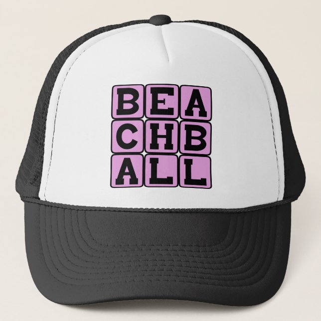 Gorra De Camionero Pelota de playa, Juguete de playa (Anverso)