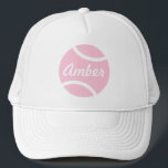 Gorra De Camionero Pelota de tenis<br><div class="desc">Una pelota de tenis rosa</div>