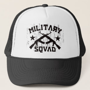 Gorra De Camionero Pelotón militar AK47 - negro