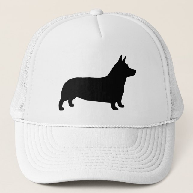 Gorra De Camionero Pembroke Welsh Corgi Silhouette (Anverso)