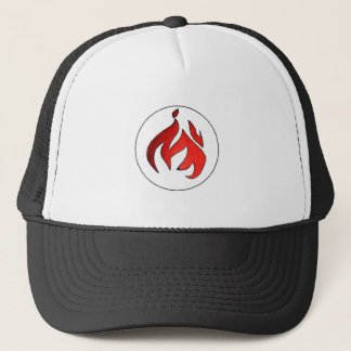 Gorra De Camionero Penacho de la llama del fuego de la música de la