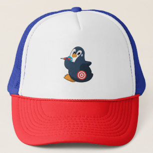 Gorra De Camionero Penguin Darts Dart Dartboard