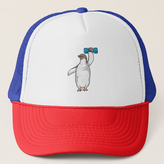 Gorra De Camionero Penguin Fitness Dumbbell (Anverso)