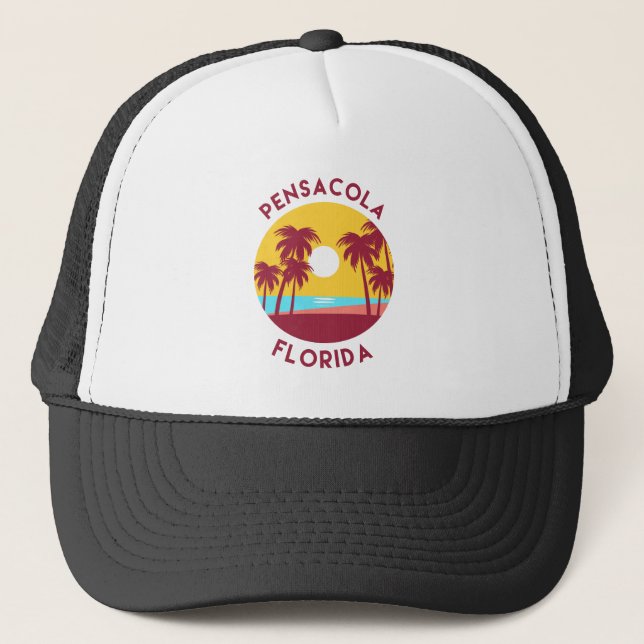 Gorra De Camionero Pensacola, Florida Beach Landscape (Anverso)