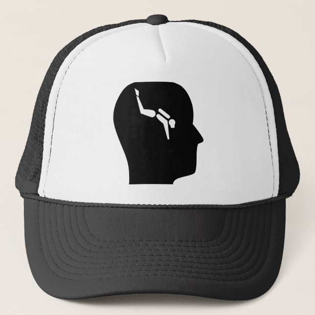Gorra De Camionero Pensamiento en buceo con escafandra (Anverso)