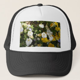 Gorra De Camionero Pensamientos Blancos y Amarillos