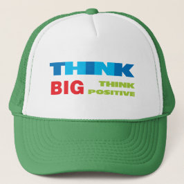 Gorra De Camionero Pensar grande y positivo