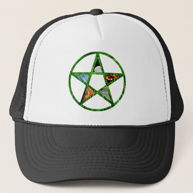 Gorra De Camionero Pentáculo con elementos (Anverso)