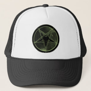 Gorra De Camionero Pentagram verde