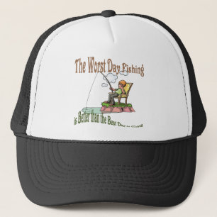 Gorra De Camionero Peor Día de Pesca