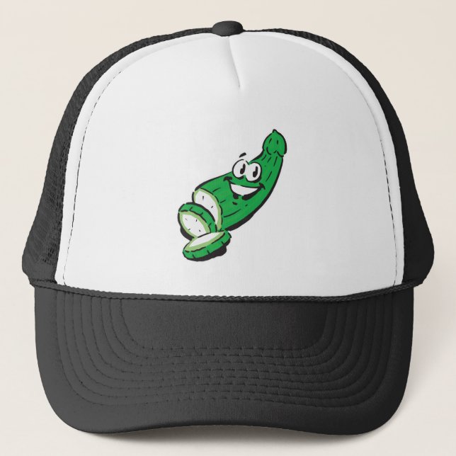 Gorra De Camionero pepino feliz tonto (Anverso)