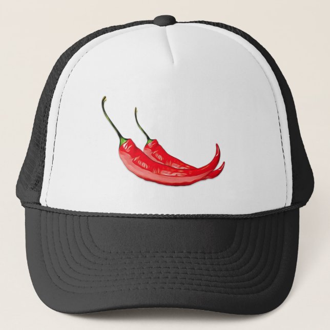 Gorra De Camionero Pepper Rojo (Anverso)