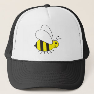 Gorra De Camionero Pequeña abeja divertida de la miel linda