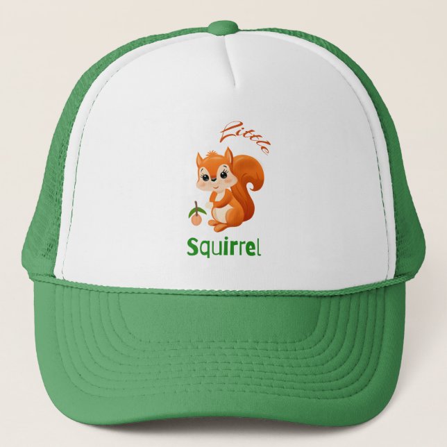 Gorra De Camionero Pequeña ardilla naranja (Anverso)