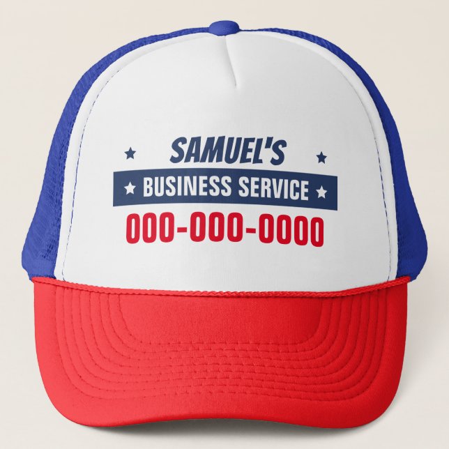 Gorra De Camionero Pequeña empresa patriótica (Anverso)