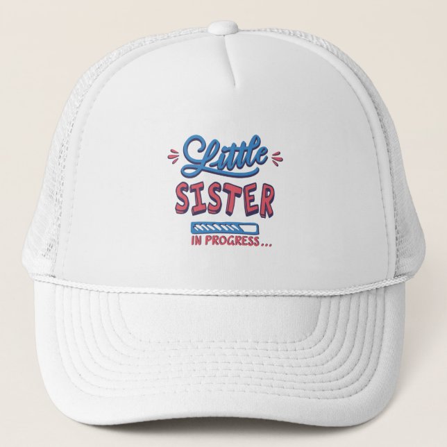 Gorra De Camionero Pequeña hermana en progreso (Anverso)