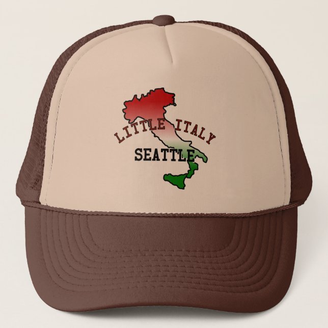 Gorra De Camionero Pequeña Italia Seattle (Anverso)