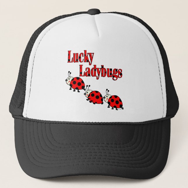 Gorra De Camionero Pequeñas mariquitas afortunadas (Anverso)