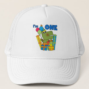 Gorra De Camionero Pequeño Dino Primer Cumpleaños camisetas y regalos