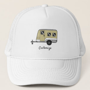 Gorra De Camionero Pequeño Tan Caravana Camper Thunder_Cove 