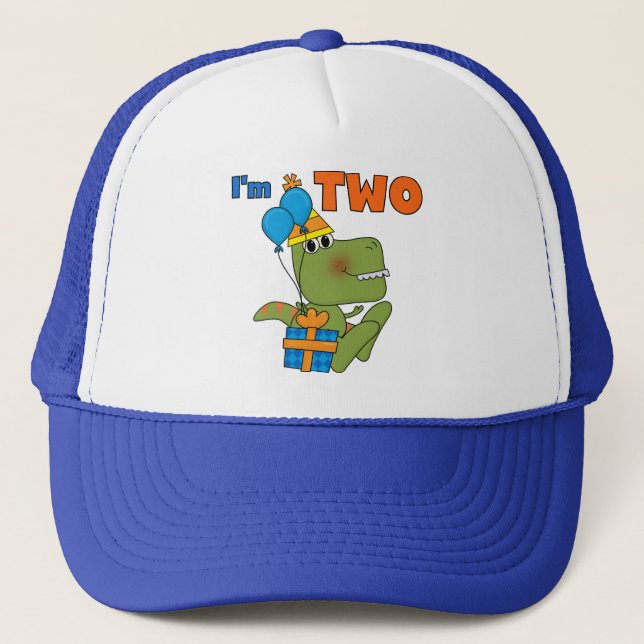 Gorra De Camionero Pequeños 2das camisetas y regalos del cumpleaños (Anverso)