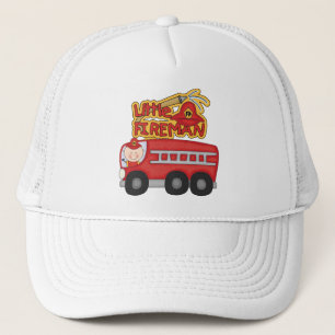 Gorra De Camionero Pequeños camisetas y regalos del bombero del motor
