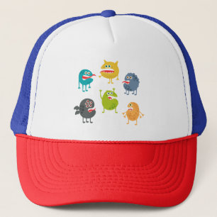 Gorra De Camionero Pequeños monstruos graciosos