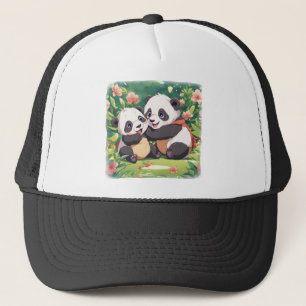 Gorra De Camionero Pequeños Pandas Jugadores Cuidados - Estilo Anime