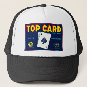 Gorra De Camionero Peras superiores de Bartletts de la tarjeta
