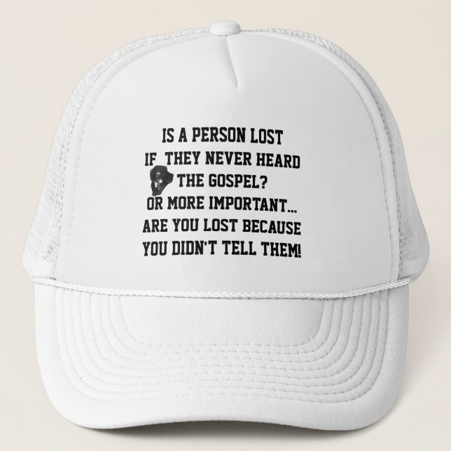 Gorra De Camionero ¡PERDIDO, NUNCA CONTADO! Cristiano  (Anverso)