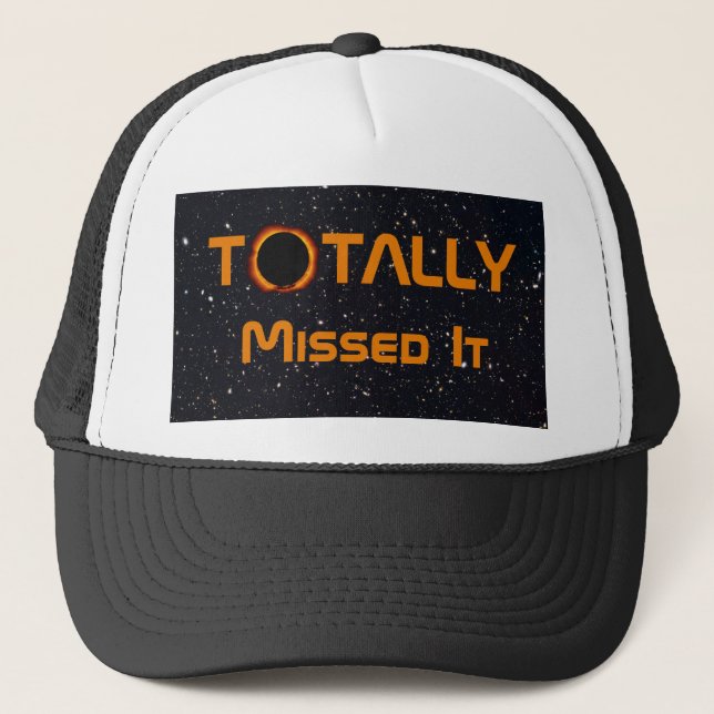 Gorra De Camionero Perdido Totalmente El Eclipse Solar (Anverso)
