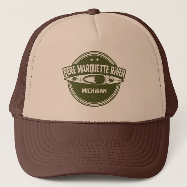 Gorra De Camionero Pere Marquette River Michigan Kayaking (Anverso)
