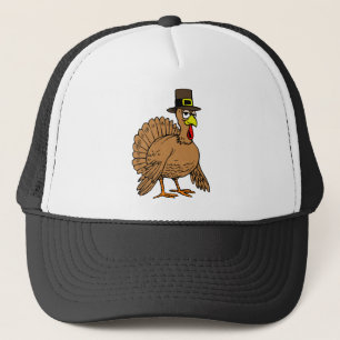 Gorra De Camionero Peregrino de Turquía del dibujo animado de la