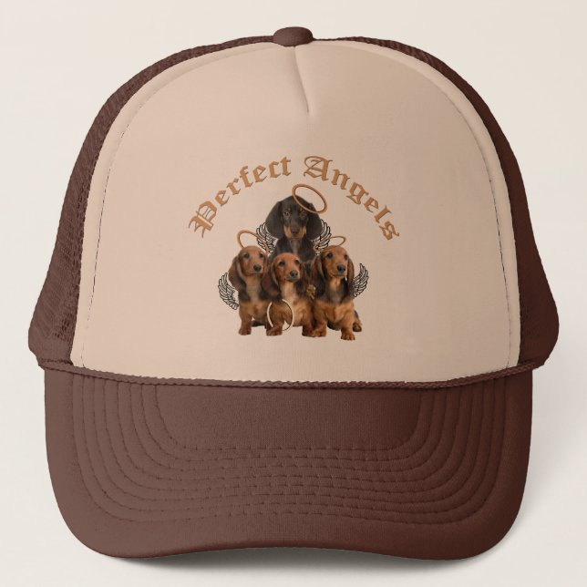 Gorra De Camionero Perfect Angels Dachshunds (Anverso)