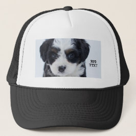 Gorra De Camionero Perfecto para amantes de cachorros negros y blanco