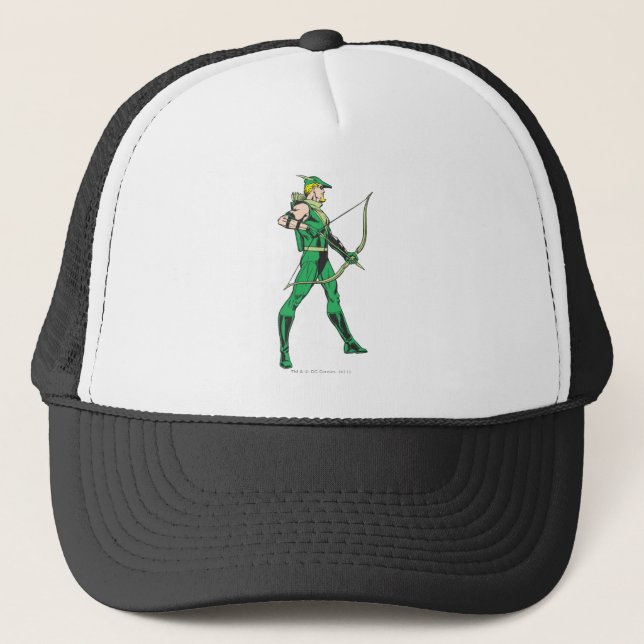 Gorra De Camionero Perfil de flecha verde (Anverso)
