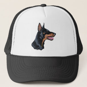 Gorra De Camionero Perfil del Doberman Pinscher