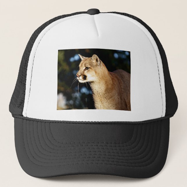 Gorra De Camionero Perfil del león de montaña (Anverso)