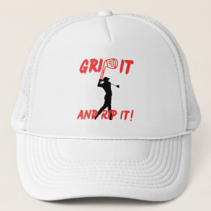Gorra De Camionero Perfusión De Golf "Agarre Y Ríñele" Golf