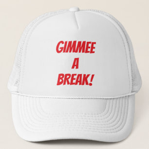 Gorra De Camionero Perfusión de golf "GIMMEE A BREAK!" Golf