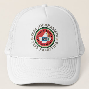 Gorra De Camionero Periodistas libres liberan a Palestina