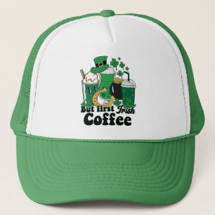 Gorra De Camionero Pero el primer café irlandés: un estreno del día d