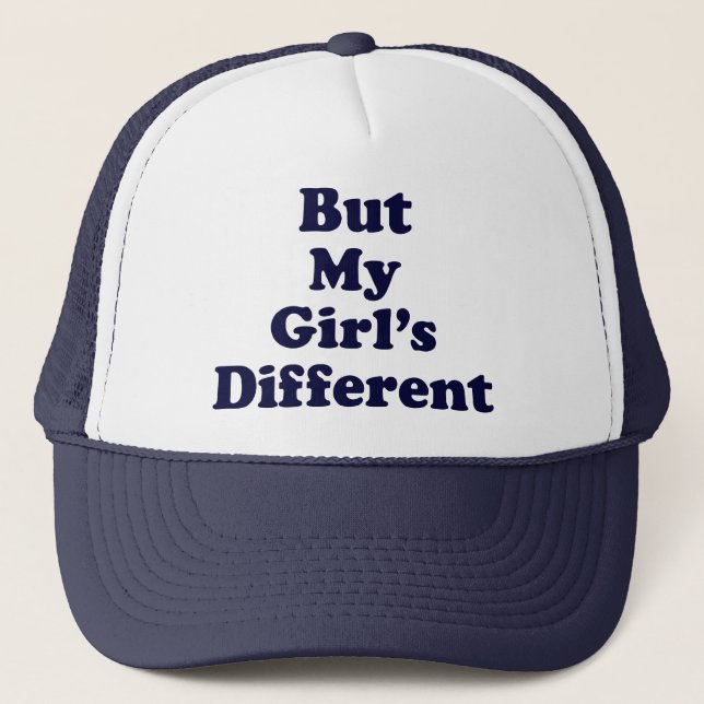 Gorra De Camionero Pero Mi Chica Diferente (Anverso)